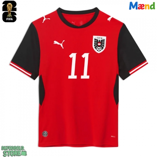 Østrig Michael Gregoritsch #11 Replika Hjemmebanetrøje VM 2026 Kortærmet